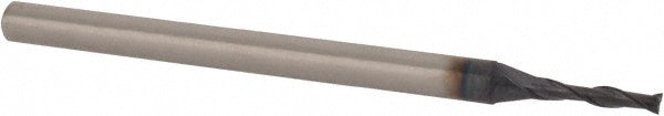Accupro EM15400401 Square End Mill 1/16'' Dia, 5/16'' LOC, 1/8'' Shank Dia, 2'' OAL, 2 Flutes, Solid Carbide