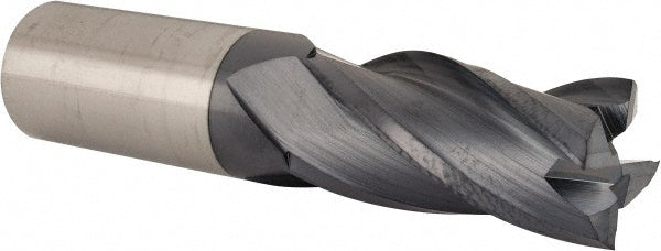 Accupro EM15306401 Square End Mill 1'' Dia, 2'' LOC, 1'' Shank Dia, 4-1/2'' OAL, 4 Flutes, Solid Carbide