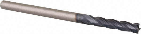 Accupro EM15300801 Square End Mill 1/8'' Dia, 5/8'' LOC, 1/8'' Shank Dia, 2'' OAL, 4 Flutes, Solid Carbide