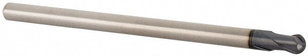 Accupro EM96101201 Ball End Mill 0.1875" Dia, 0.1875" LOC, 2 Flute, Solid Carbide