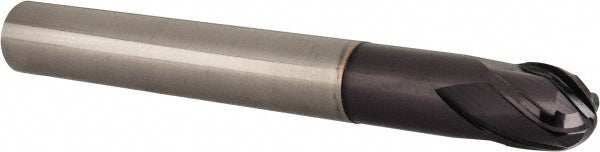 Accupro EM21003201 Ball End Mill 0.5" Dia, 0.5" LOC, 4 Flute, Solid Carbide