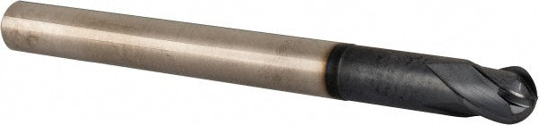 Accupro EM21002401 Ball End Mill 0.375" Dia, 0.375" LOC, 4 Flute, Solid Carbide