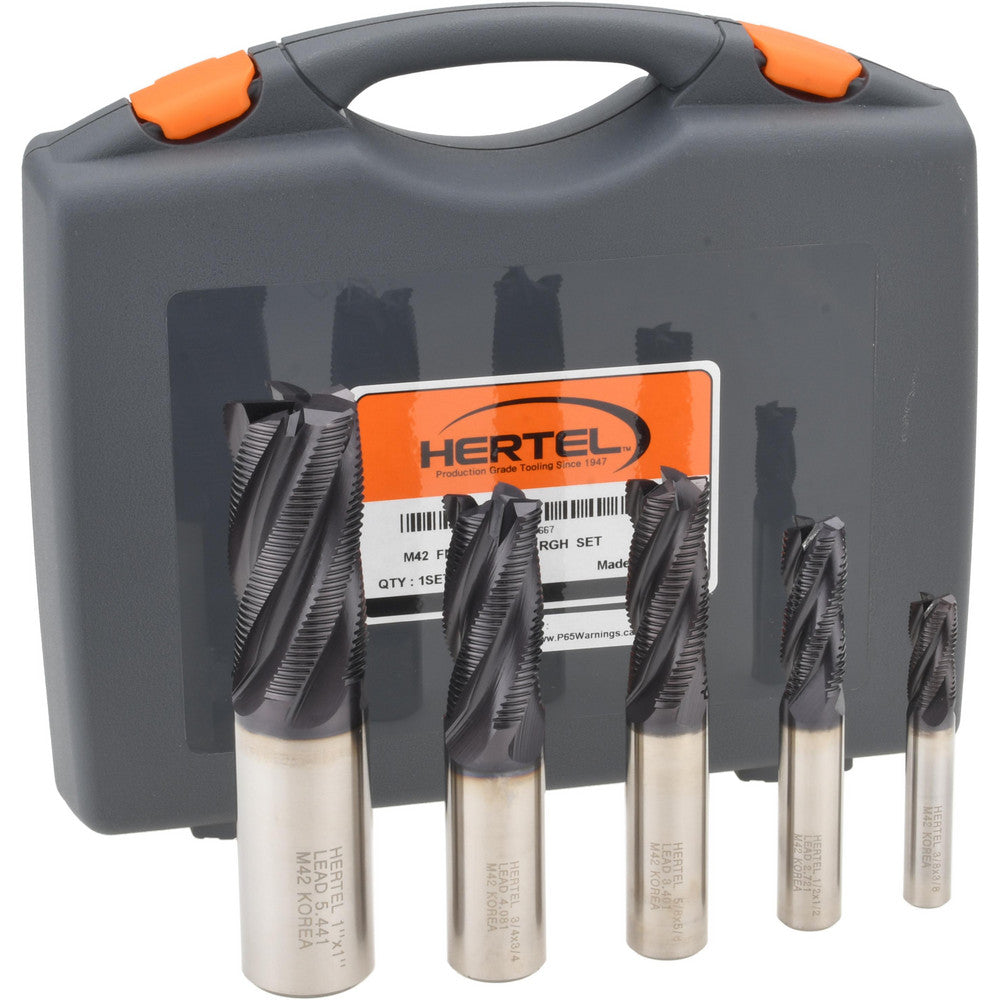 Hertel 87646667 End Mill Set 1" Dia, 4 Flute, Square End