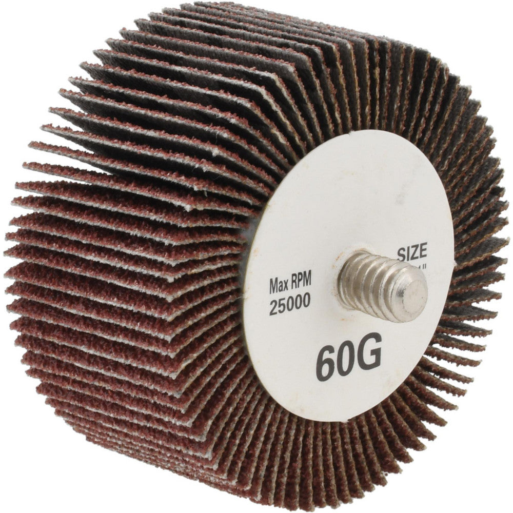 Tru-Maxx SZQC860 Mounted Flap Wheel 1" Face Width, 60 Grit, Aluminum Oxide