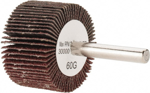 Tru-Maxx SZMFW460 Mounted Flap Wheel 1-1/2" Dia, 1" Face Width, 60 Grit, Aluminum Oxide