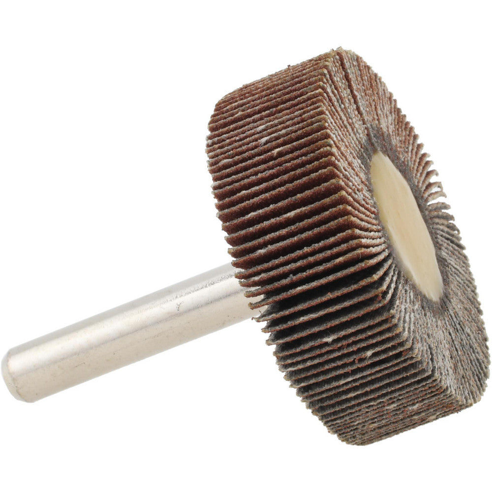 Tru-Maxx SZMM3180 Mounted Flap Wheel 1-1/2" Dia, 1/2" Face Width, 180 Grit, Aluminum Oxide