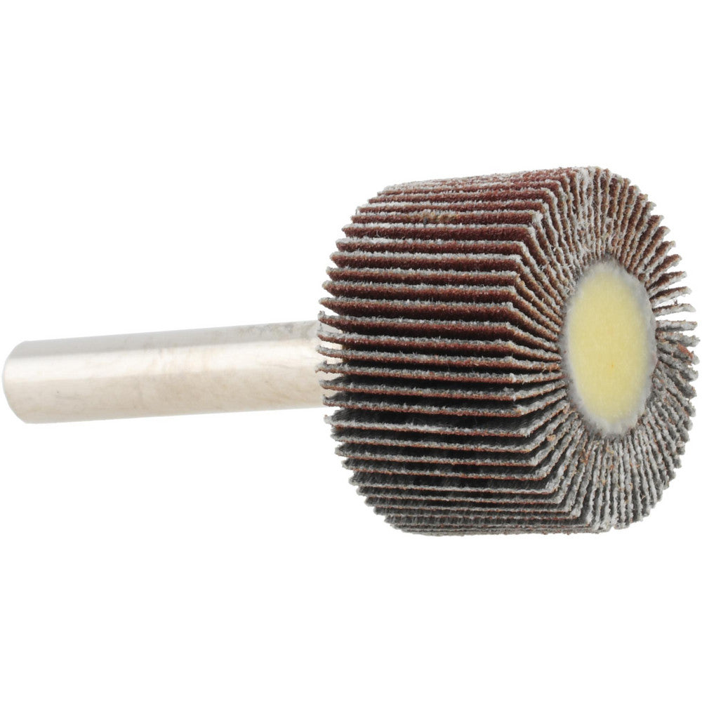 Tru-Maxx SZMM2180 Mounted Flap Wheel 1" Dia, 5/8" Face Width, 180 Grit, Aluminum Oxide
