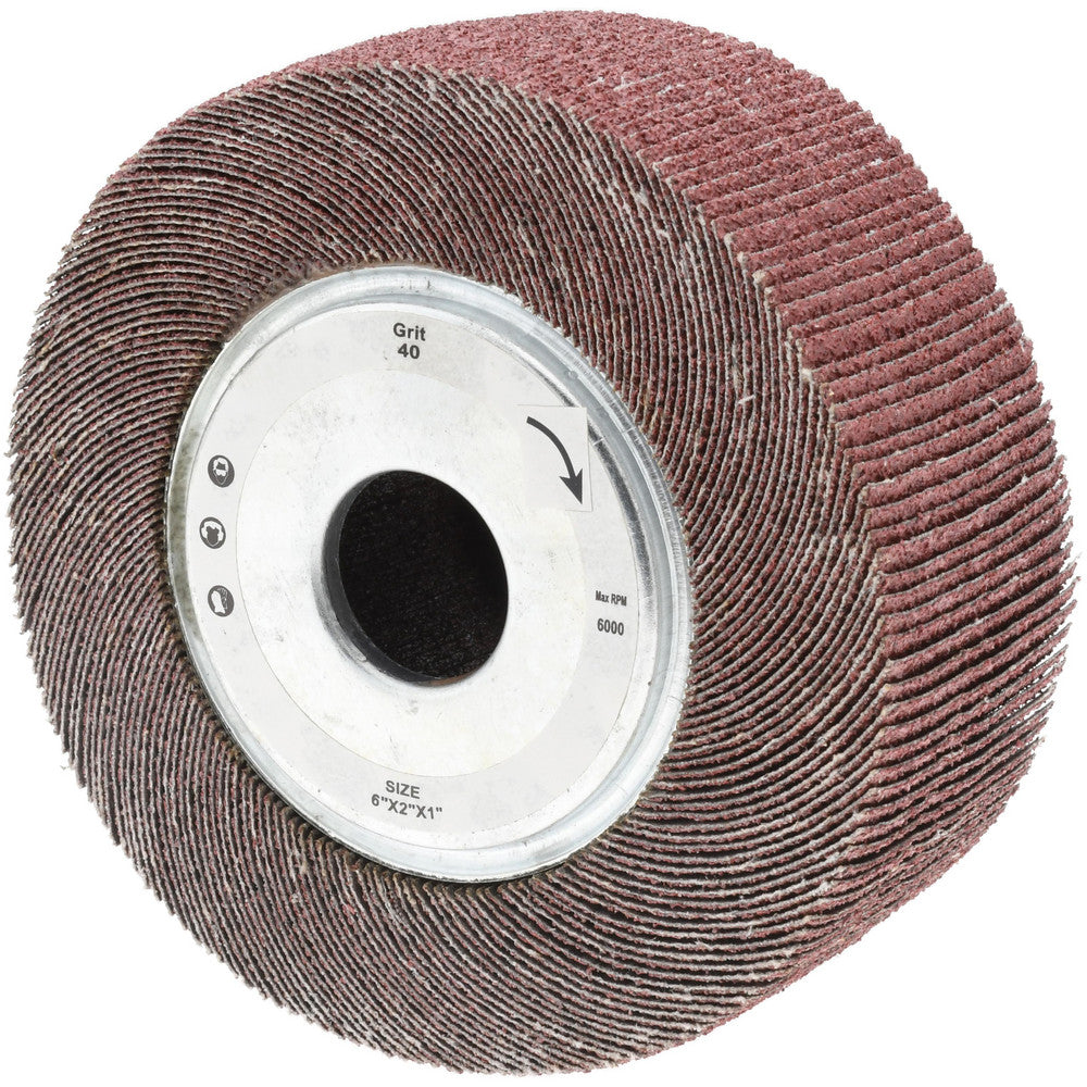 Tru-Maxx SZUFW740 6 x 2" 40 Grit Aluminum Oxide Unmounted Flap Wheel