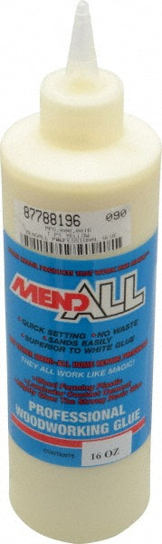 MendAll MPG.000.0016 Wood Glue 16 oz Bottle, Yellow
