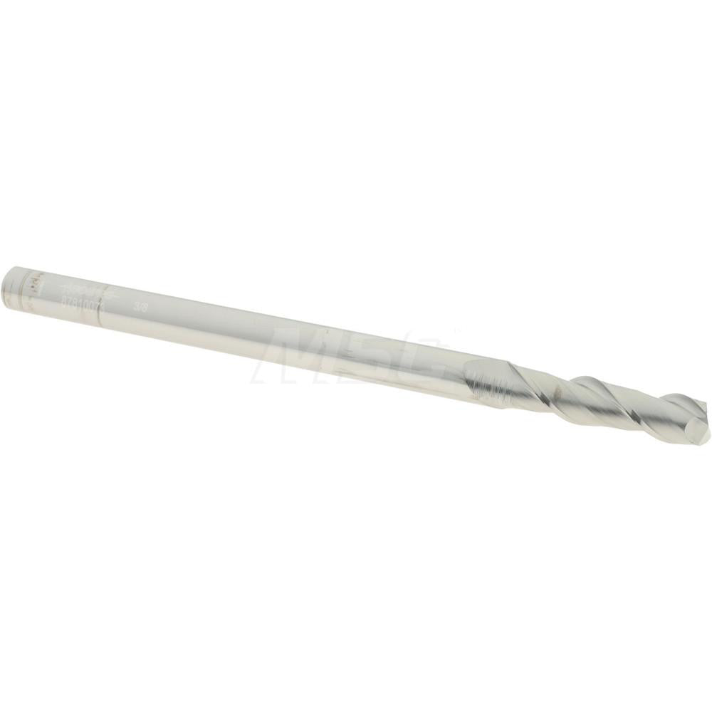 Accupro 87810073 Square End Mill 3/8'' Dia, 1-1/2'' LOC, 3/8'' Shank Dia, 6'' OAL, 2 Flutes, Solid Carbide