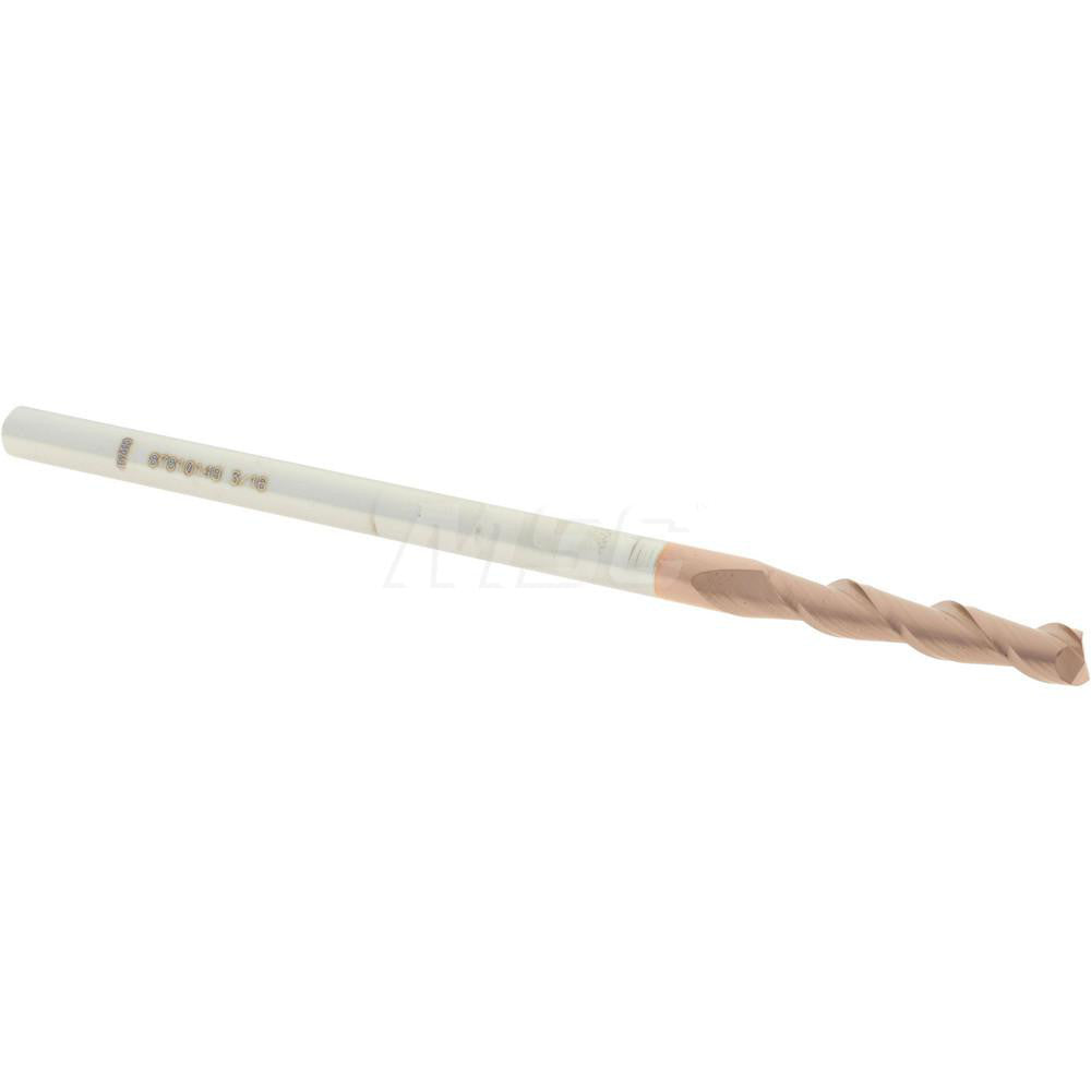 Accupro 87810149 Square End Mill 3/16'' Dia, 1'' LOC, 3/16'' Shank Dia, 4'' OAL, 2 Flutes, Solid Carbide