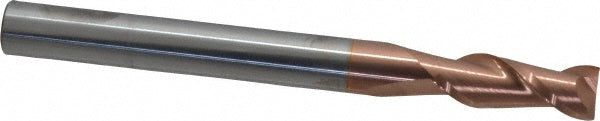 Accupro 87810172 Square End Mill 3/8'' Dia, 1'' LOC, 3/8'' Shank Dia, 4'' OAL, 2 Flutes, Solid Carbide