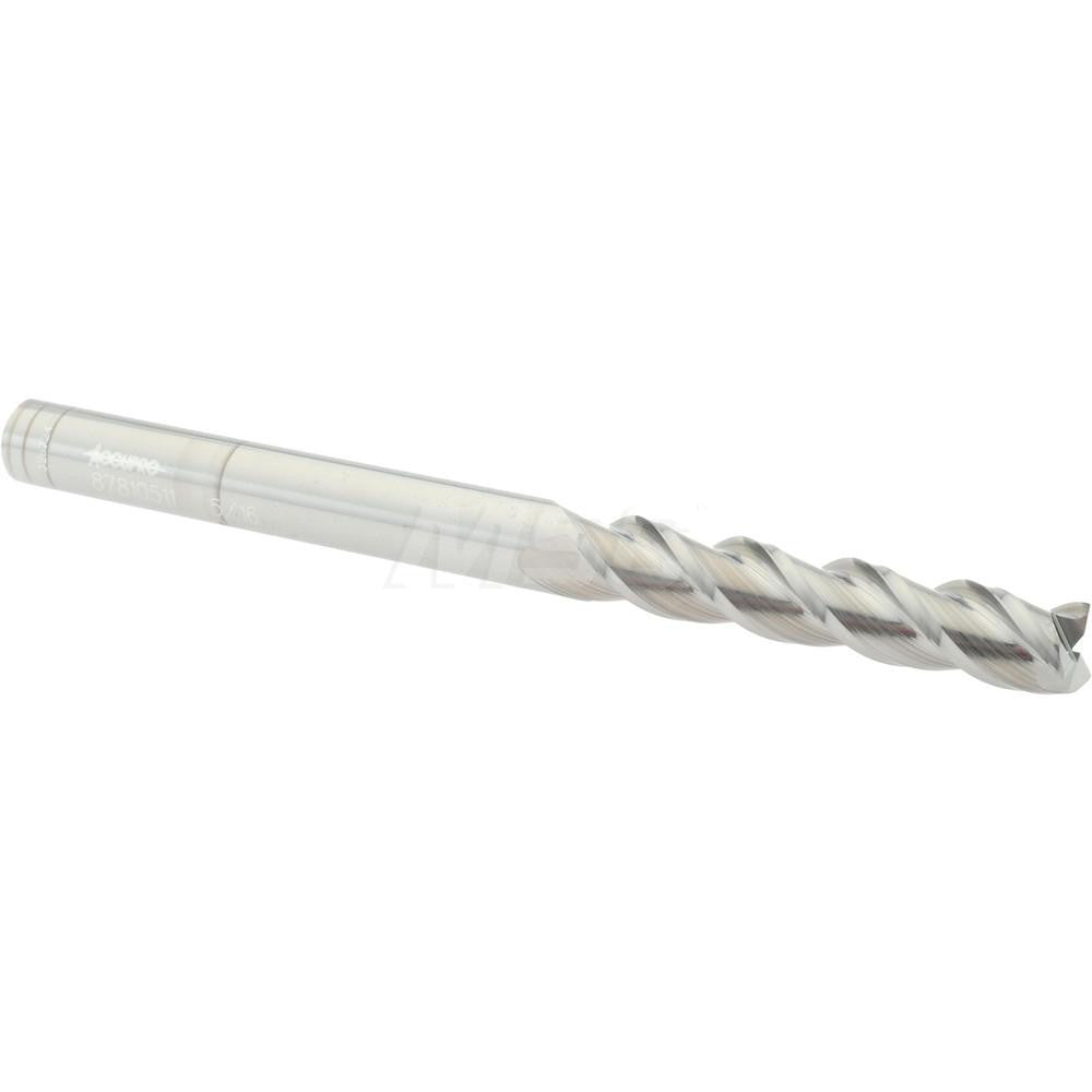 Accupro 87810511 Square End Mill 5/16'' Dia, 1-5/8'' LOC, 5/16'' Shank Dia, 4'' OAL, 3 Flutes, Solid Carbide
