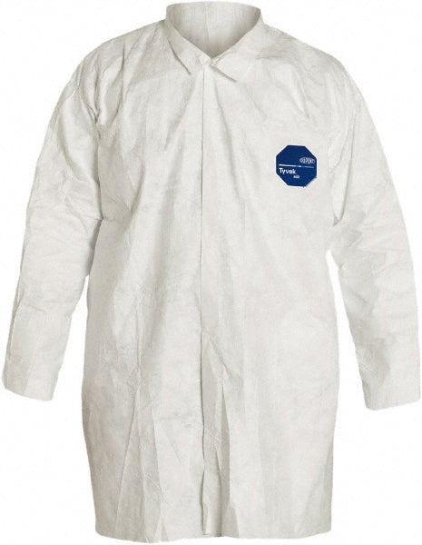 Dupont TY210SWH2X003000 Lab Coat Size 2X-Large, Tyvek, White