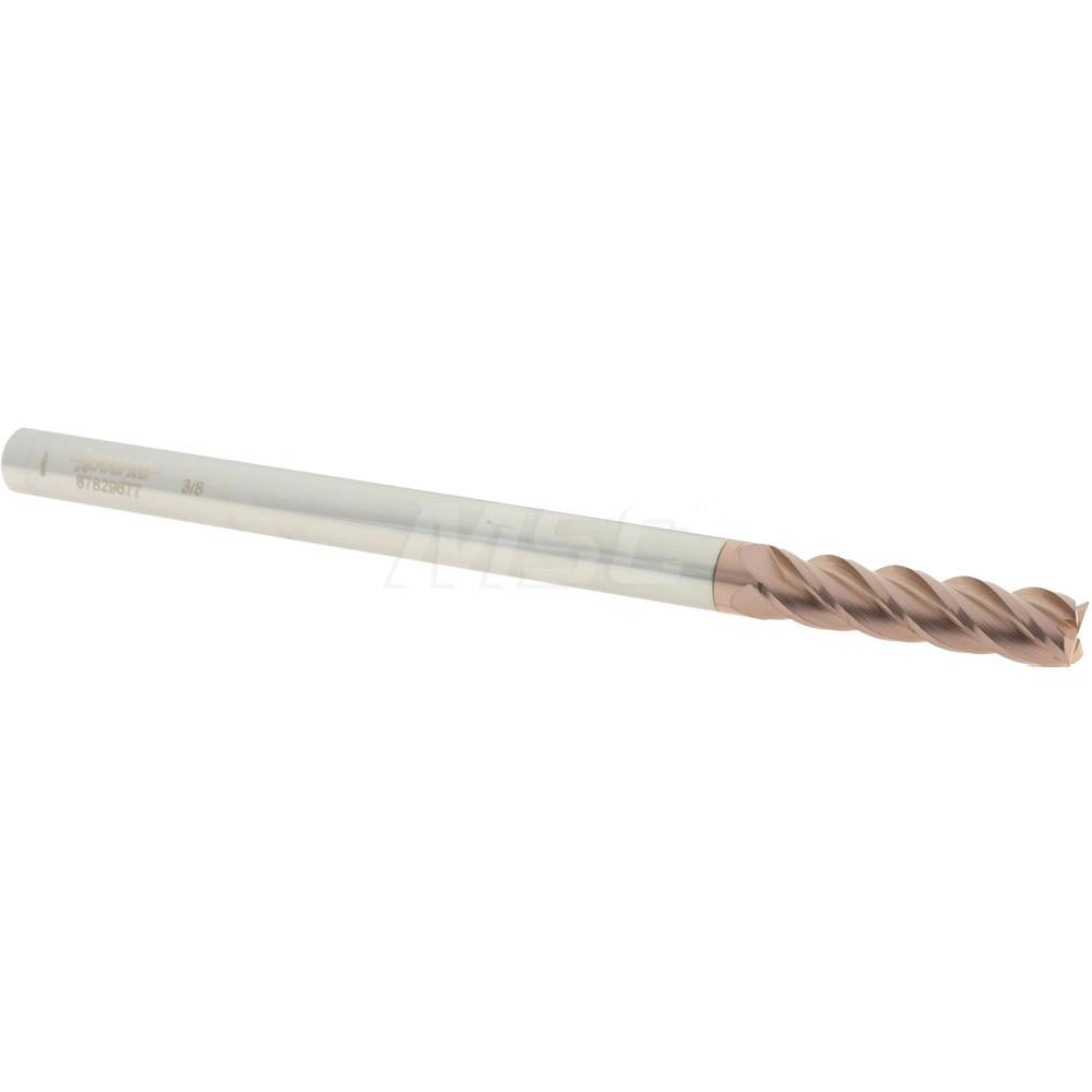 Accupro 87829677 Square End Mill 3/8'' Dia, 1-1/2'' LOC, 3/8'' Shank Dia, 6'' OAL, 4 Flutes, Solid Carbide