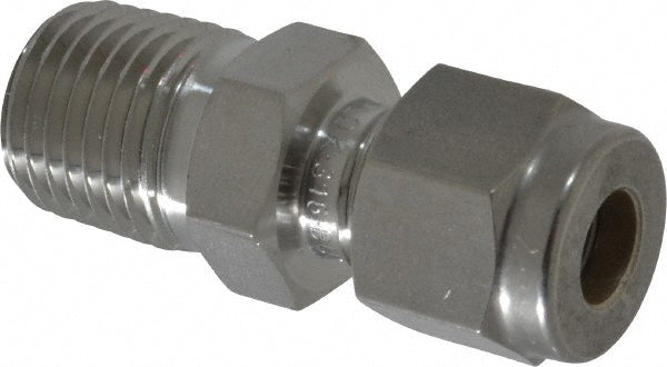 Ham-Let 3000426 Compression Tube Connector 1/4" Thread, Compression x MNPT