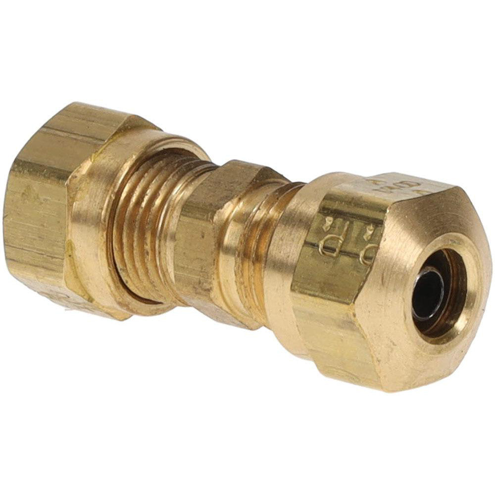 Parker 62NTA-4 Compression Tube Union 1/4" Tube OD, Compression x Compression