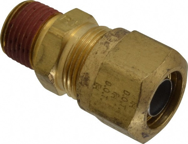 Parker VS68NTA-10-6 Compression Tube Connector 3/8" Thread, Compression x MNPT