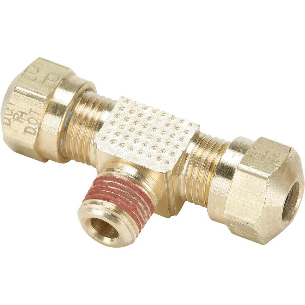 Parker VS272NTA-4-4 Compression Tube Male Branch Tee 1/4" Thread, Compression x Compression x MNPT