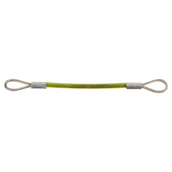 Jergens 890220 20" Long, Stainless Steel Cable Loop & Loop End, Quick Release Pin Lanyard