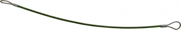 Jergens 890212 12" Long, Stainless Steel Cable Loop & Loop End, Quick Release Pin Lanyard