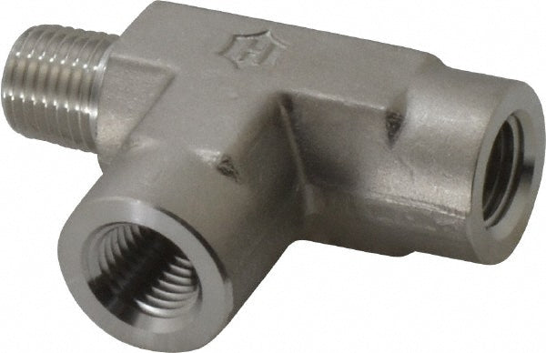 Ham-Let 3001322 Pipe Street Tee 1/4" Fitting, 316 Stainless Steel