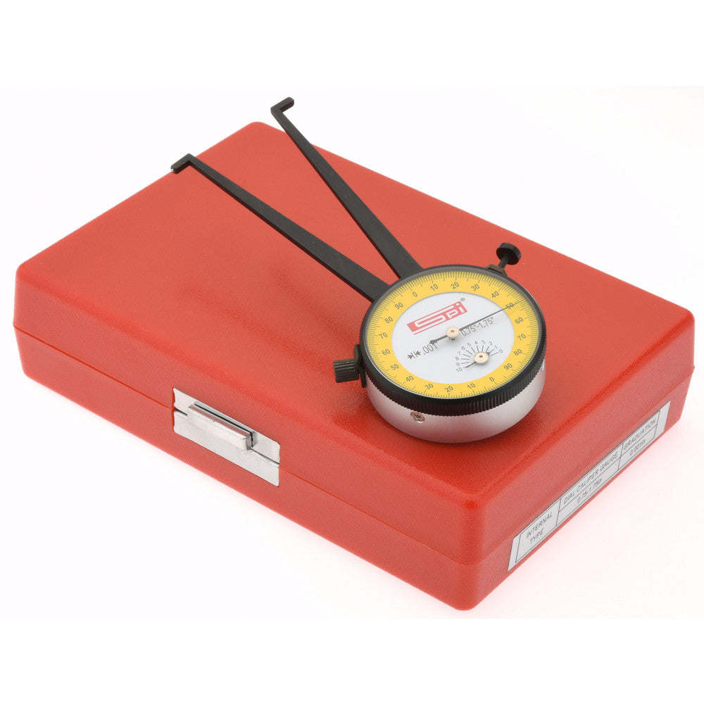 SPI 12-402-4 Inside Dial Caliper Gage 3/4 to 1-3/4", 0.001" Graduation, 0.0015" Accuracy