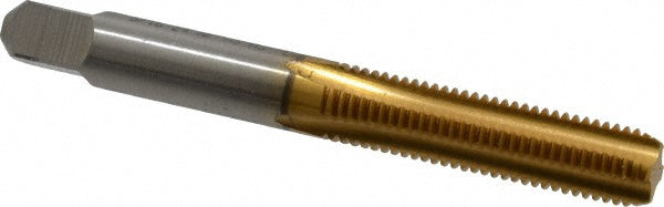 Kennametal 1544537 Straight Flute Tap 5/16-24 UNF, 4 Flute, Bottoming Chamfer, 3B Class of Fit, High-Speed Steel, Titanium Nitride Finish