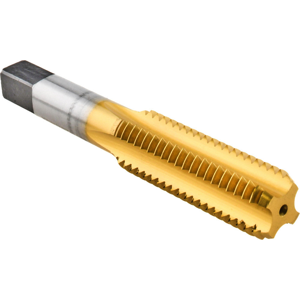 Kennametal 1544579 Straight Flute Tap 5/8-11 UNC, 4 Flute, Bottoming Chamfer, 3B Class of Fit, High-Speed Steel, Titanium Nitride Finish