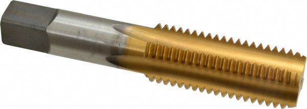 Kennametal 4130684 Straight Flute Tap 1-8 UNC, 4 Flute, Bottoming Chamfer, 3B Class of Fit, High-Speed Steel, Titanium Nitride Finish