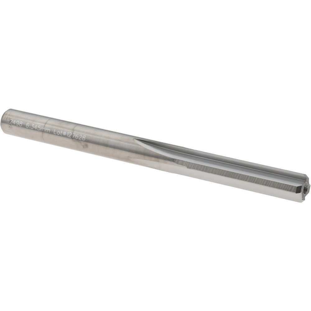M.A. Ford 27224980 Chucking Reamer 0.2498" Dia, 3" OAL, 1" Flute Length, Straight Flute, Straight-Cylindrical Shank, Solid Carbide