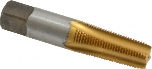 Kennametal 4130755 Standard Pipe Tap 1/8-27, NPT, 4 Flutes, High Speed Steel, TiN Finish