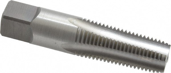 Kennametal 1542943 Standard Pipe Tap 1/4-18, NPT, 4 Flutes, High Speed Steel, Bright/Uncoated
