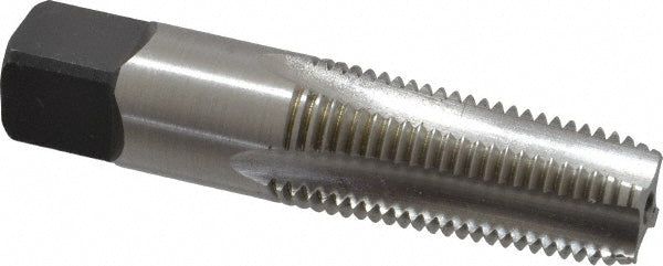 Kennametal 4131810 Standard Pipe Tap 1/4-18, NPTF, 4 Flutes, High Speed Steel, Bright/Uncoated