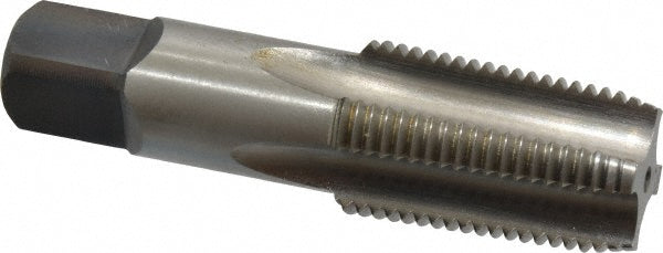 Kennametal 4131809 Standard Pipe Tap 1/2-14, NPTF, 4 Flutes, High Speed Steel, Bright/Uncoated