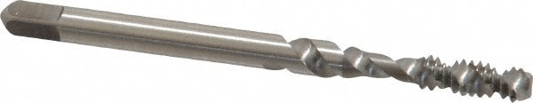 Kennametal 4129991 Spiral Flute Tap #6-32, UNC, 2 Flute, Bottoming Chamfer, 2B Class of Fit, Cobalt, Straw Finish