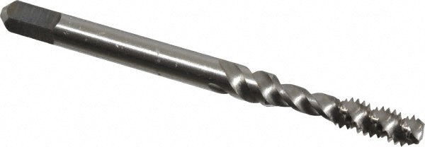 Kennametal 4129962 Spiral Flute Tap #8-32, UNC, 3 Flute, Bottoming Chamfer, 2B Class of Fit, Cobalt, Straw Finish