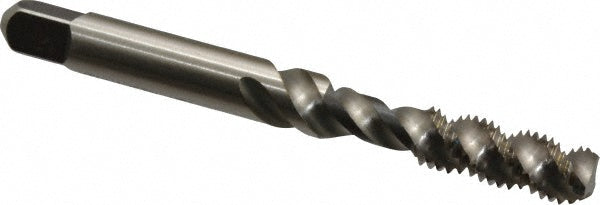 Kennametal 4130622 Spiral Flute Tap 1/4-28, UNF, 3 Flute, Bottoming Chamfer, 3B Class of Fit, Cobalt, Straw Finish