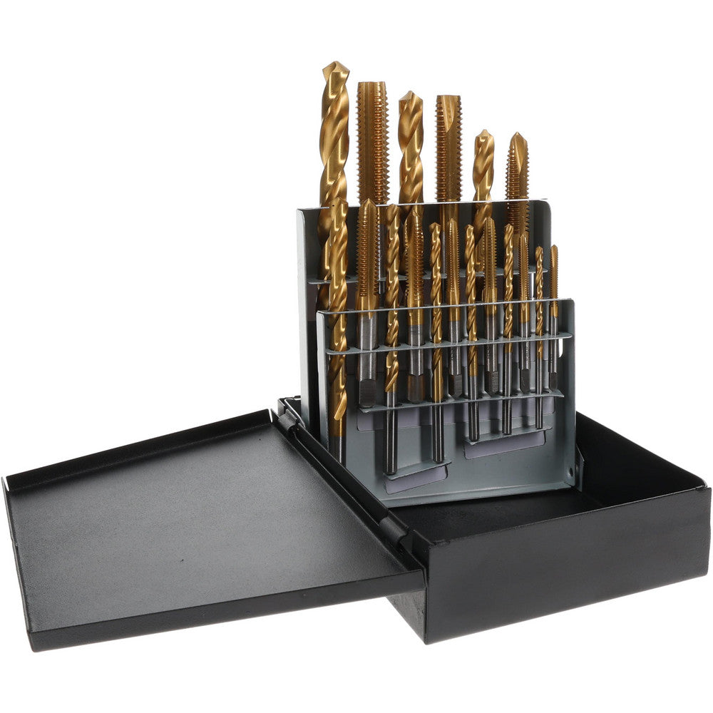 Hertel 770XT Tap & Drill Set #6-32 to 1/2-13 Taps, 5/16 to 27/64" Drills