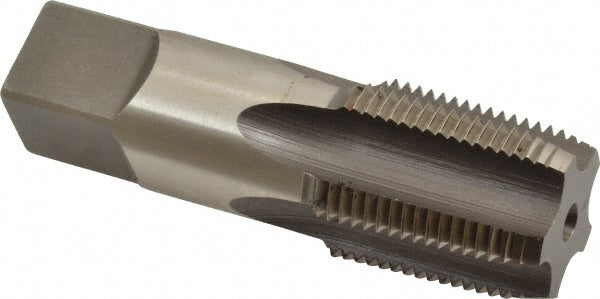 Hertel R127711-S Standard Pipe Tap 3/4-14, NPTF, 5 Flutes, High Speed Steel, Bright/Uncoated