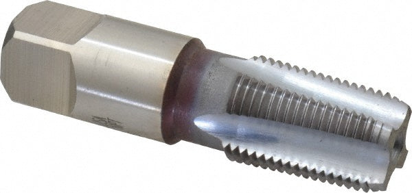 Hertel G127360C-S Standard Pipe Tap 3/8-18, NPT, 4 Flutes, High Speed Steel, TiCN Finish