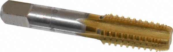Hertel R127139T-S 1/8-27 NPTF, 5 Flutes, TiN Coated, High Speed Steel, Interrupted Thread Pipe Tap