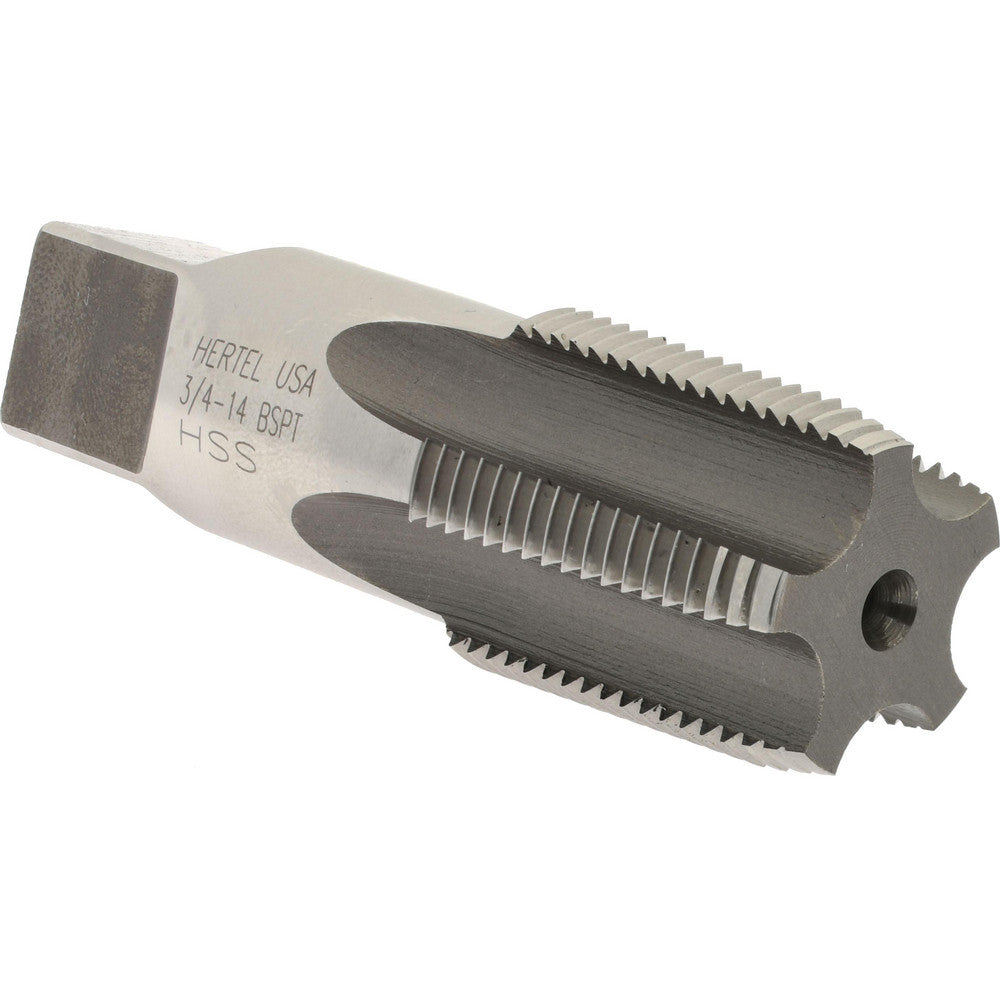 Hertel R867358-S British Standard Pipe Tap 3/4-14 BSPT, Bottoming Chamfer, 5 Flute