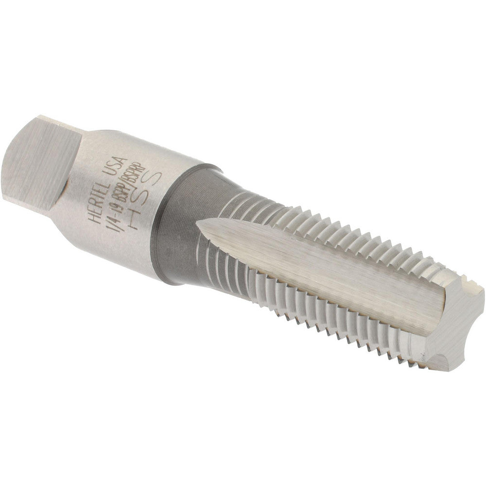 Hertel R867361-S British Standard Pipe Tap 1/4-19 RP(BSPRP), Bottoming Chamfer, 4 Flute