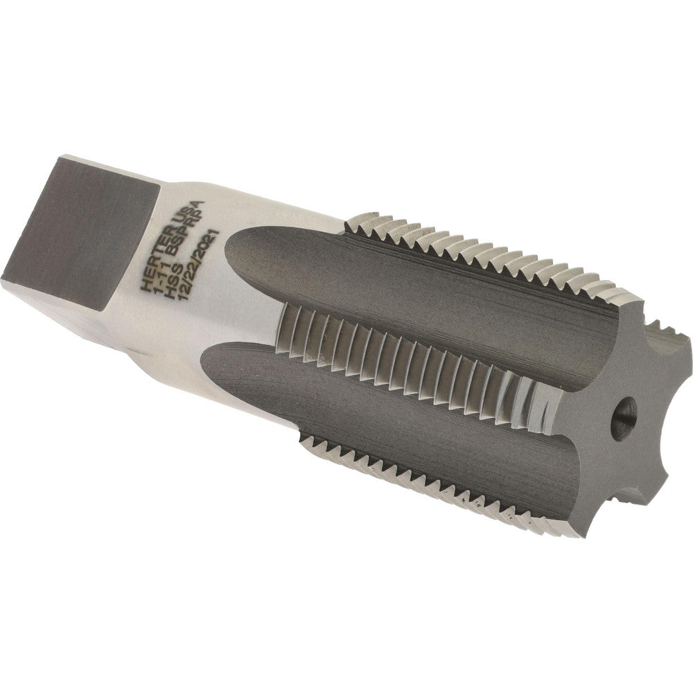 Hertel R867365-S British Standard Pipe Tap 1-11 RP(BSPRP), Bottoming Chamfer, 5 Flute