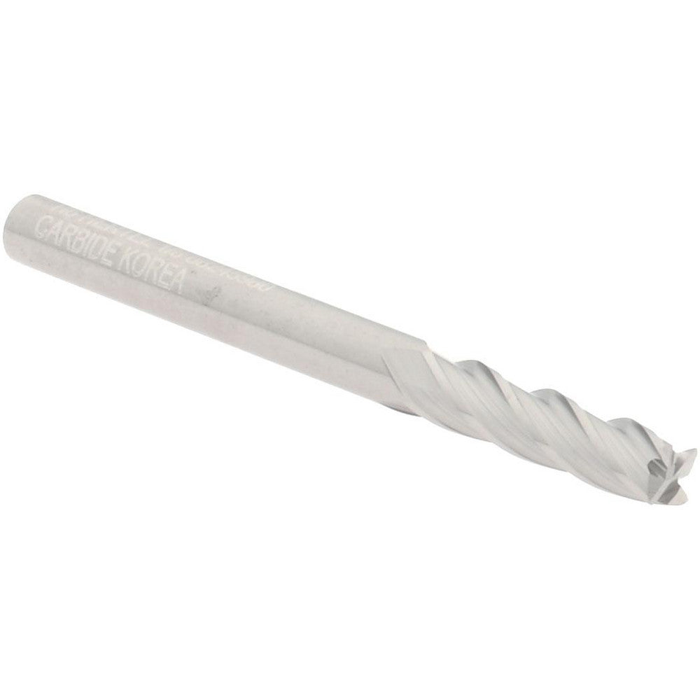 Hertel 88245980 Square End Mill 1/8" Dia, 1/2" LOC, 4 Flute, Solid Carbide