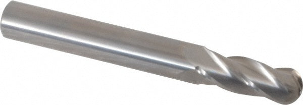 Hertel E599924527 Ball End Mill 19/64" Dia, 13/16" LOC, 4 Flute, Solid Carbide