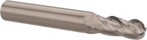 Hertel E599924526 Ball End Mill 9/32" Dia, 3/4" LOC, 4 Flute, Solid Carbide