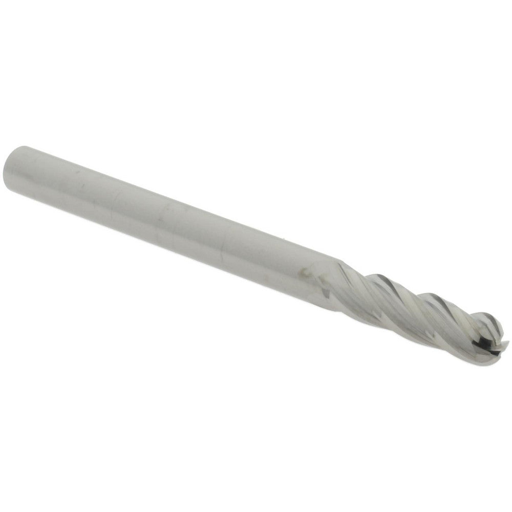 Hertel E5060012 Ball End Mill 3/16" Dia, 3/4" LOC, 4 Flute, Solid Carbide