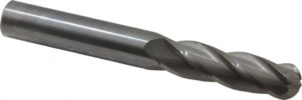 Hertel E5060040 Ball End Mill 5/8" Dia, 2-1/4" LOC, 4 Flute, Solid Carbide
